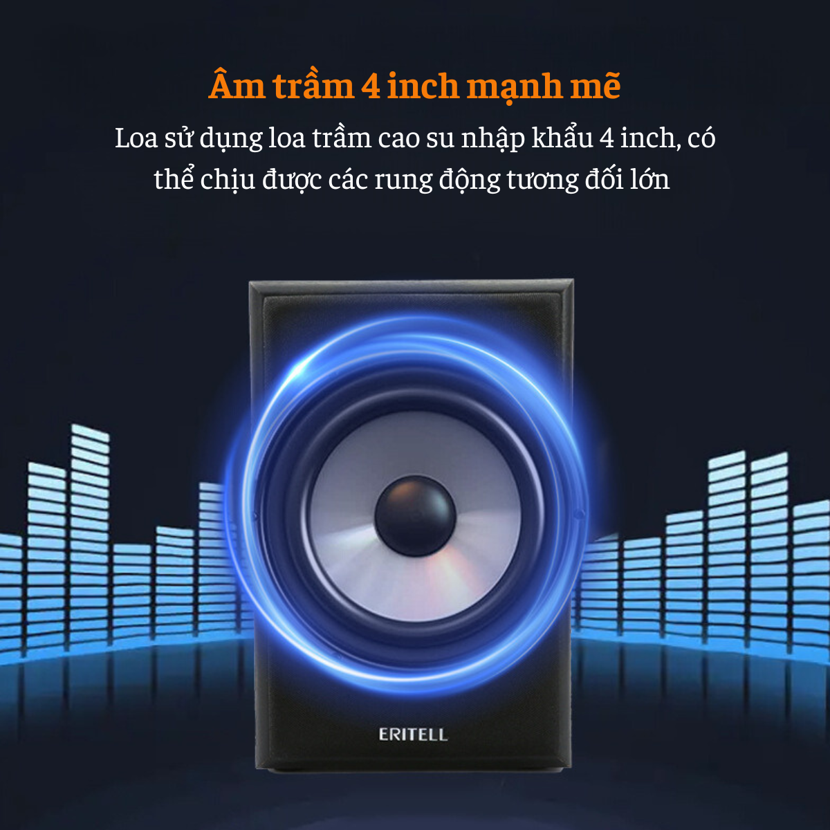 Bộ Loa Vi Tính Bluetooth ERITELL  60W 2.0