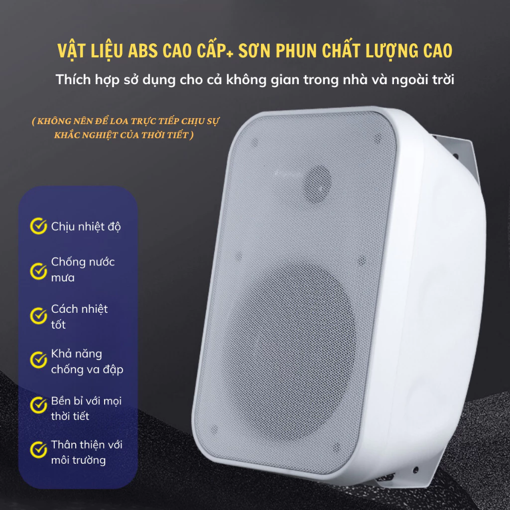 Loa treo tường GUNSSI HY- 322, Loa dùng cho lớp học, hội nghị - điện áp 70-100v