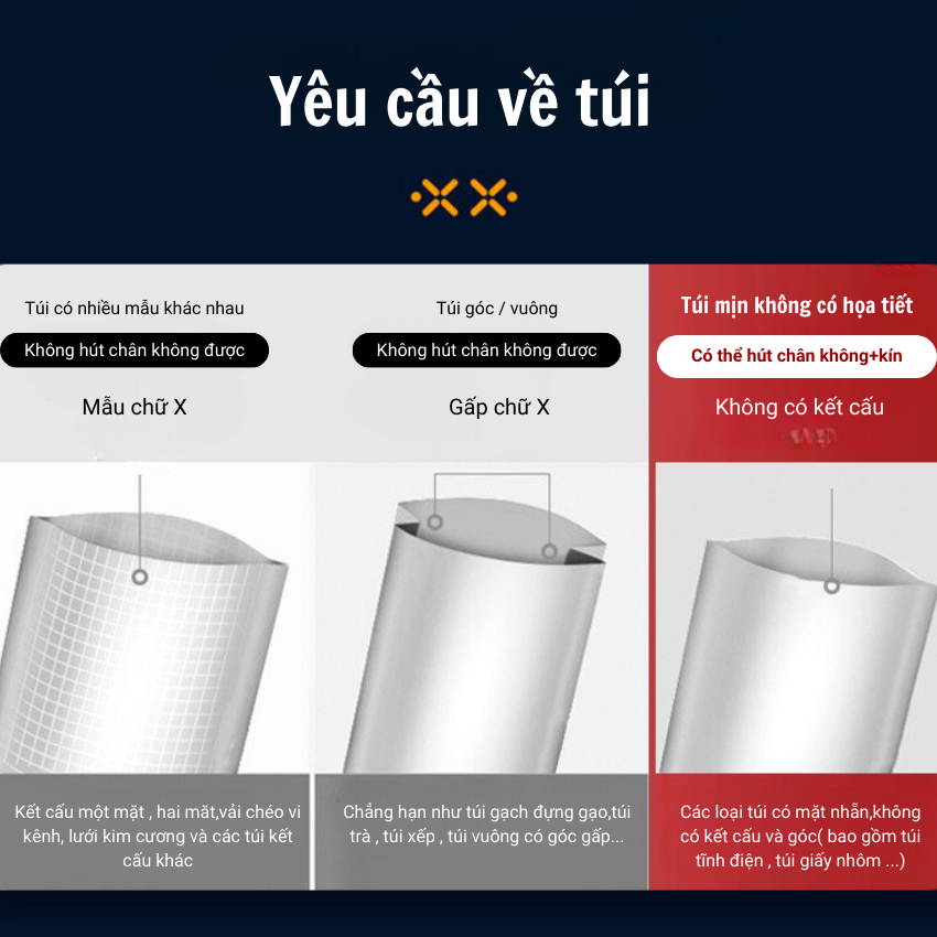 Máy hút chân không không kén túi GUNSSI P350A-đa năng-túi hàn tự động-phù hợp kinh doanh các hộ gia đình
