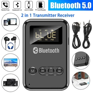 Bộ thu phát bluetooth Gunssi-chuyển đổi thu/phát hòa hảo-bluetooth 5.0 có màn hình LED hiện đại