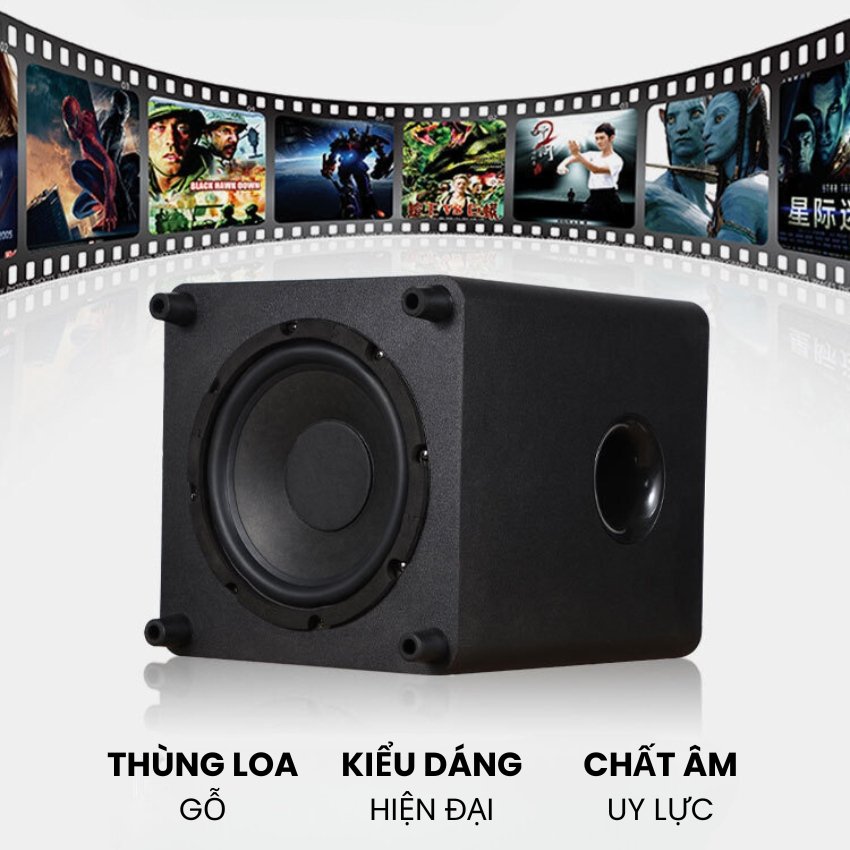 Loa trầm Gunssi Sub L8 có công suất khủng-chất liệu cao cấp và bộ khuyếch đại chuyên nghiệp hiện đại