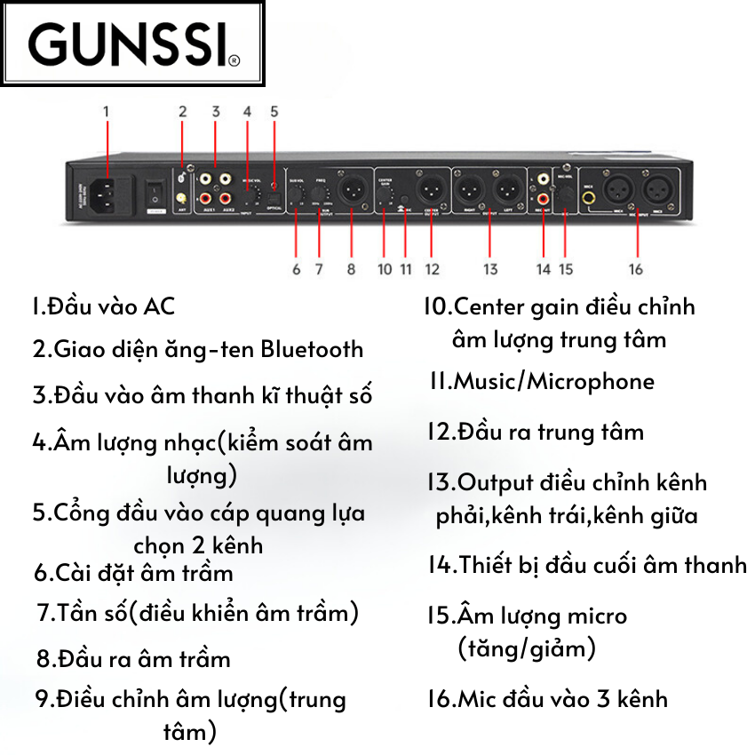 Đẩy liền vang LX9-bộ khuyếch đại kỹ thuật số với vang kép và hiệu ứng sân khấu tại nhà chuyên nghiệp