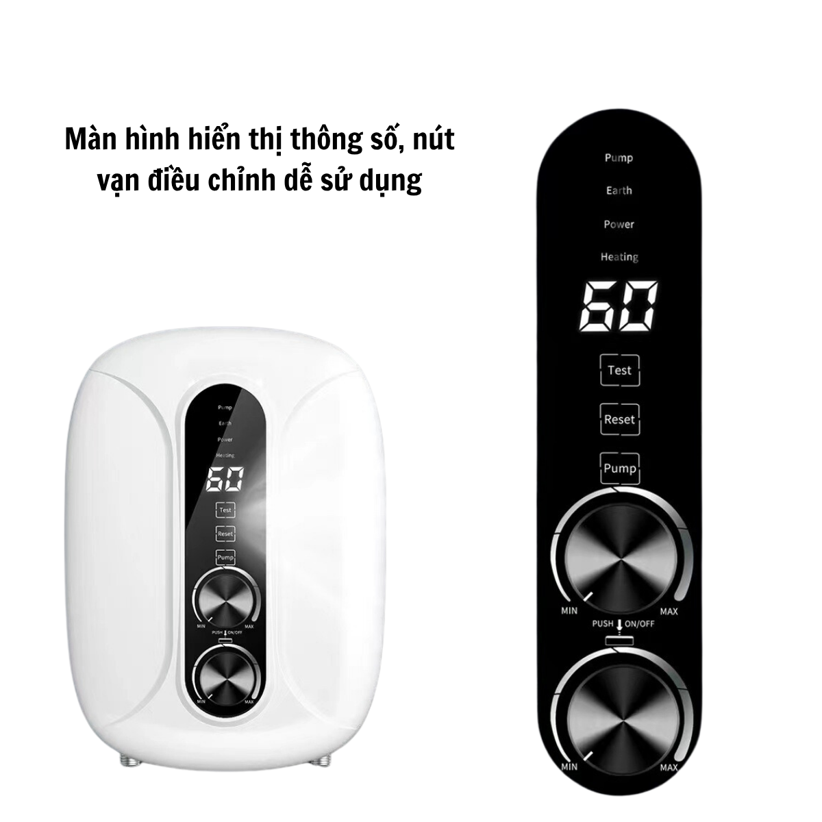 Máy nước nóng trực tiếp Gunssi DSK-55-thiết kế nhỏ gọn-dễ dàng lắp đặt nhiều vị trí trong nhà,căn hộ