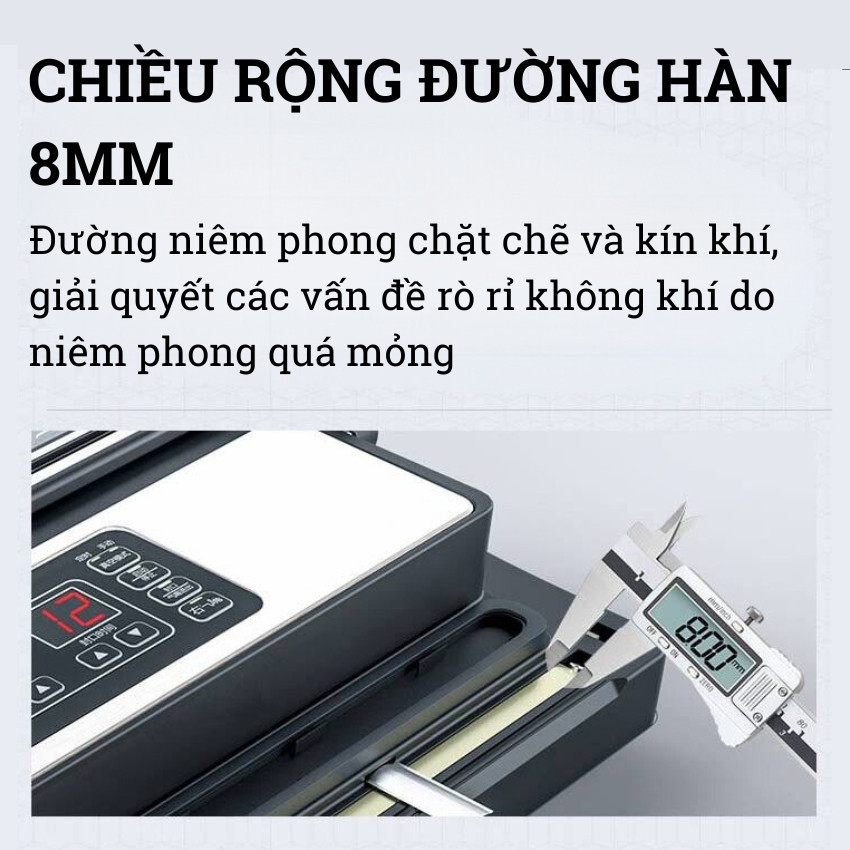 Máy hút chân không không kén túi Gunssi PW420A-2 vòi lực hút mạnh-đường hàn 42cm-hút tự động