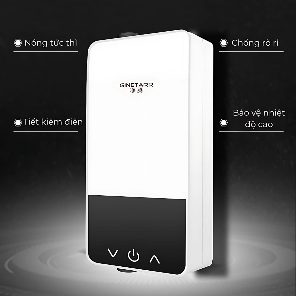 Máy Làm Nóng Nước Tắm Trực Tiếp Ginetar 5500w Mẫu Mới 2024