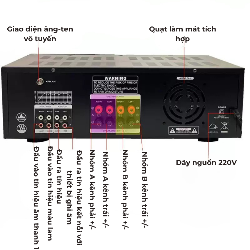 Amply Starklok KA-8900 – Amply Bluetooth Gia Đình, Công Suất Lớn, Kết Nối Đa Năng, Âm Thanh Cực Đã
