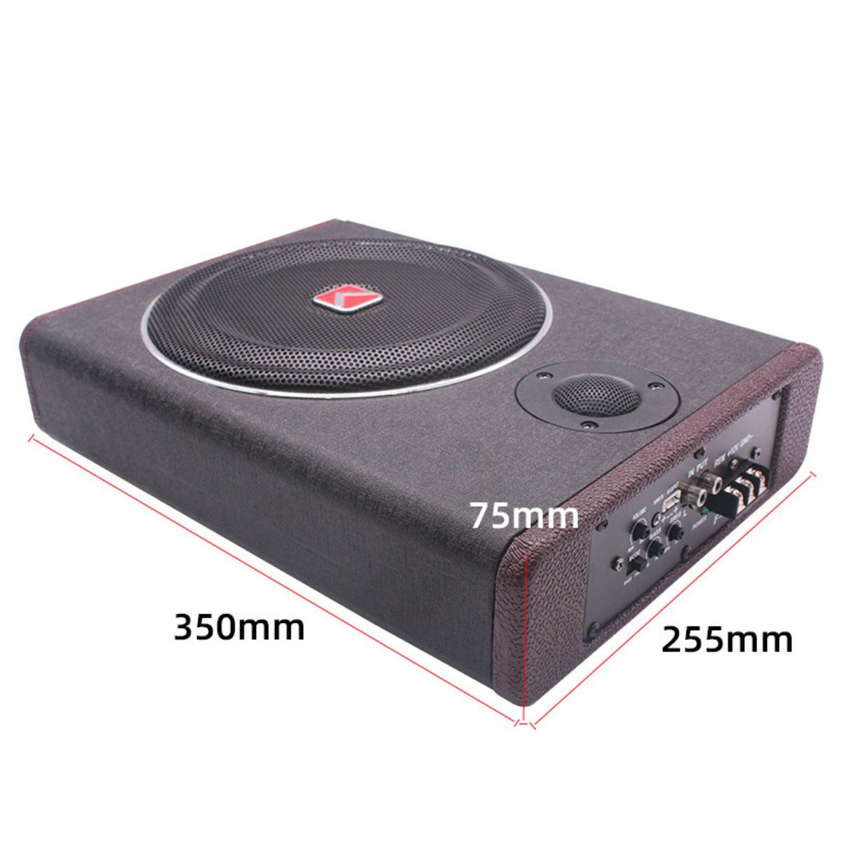 Loa sub ô tô Gunssi-công suất lớn-loa siêu trầm gầm ghế ô tô 8 inch-bảo hành 12 tháng