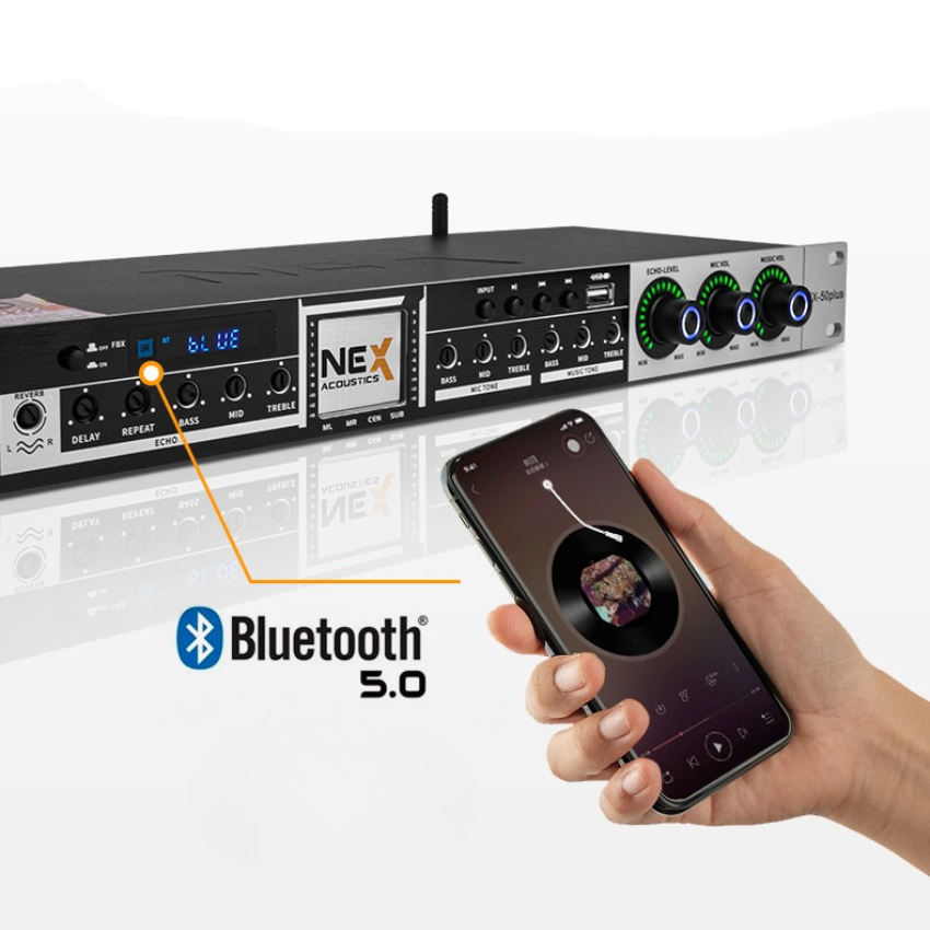 Vang Cơ Karaoke NEX FX-50 Plus – Chống Hú, Hát Hay Như Studio – Bảo Hành Chính Hãng Gunssi