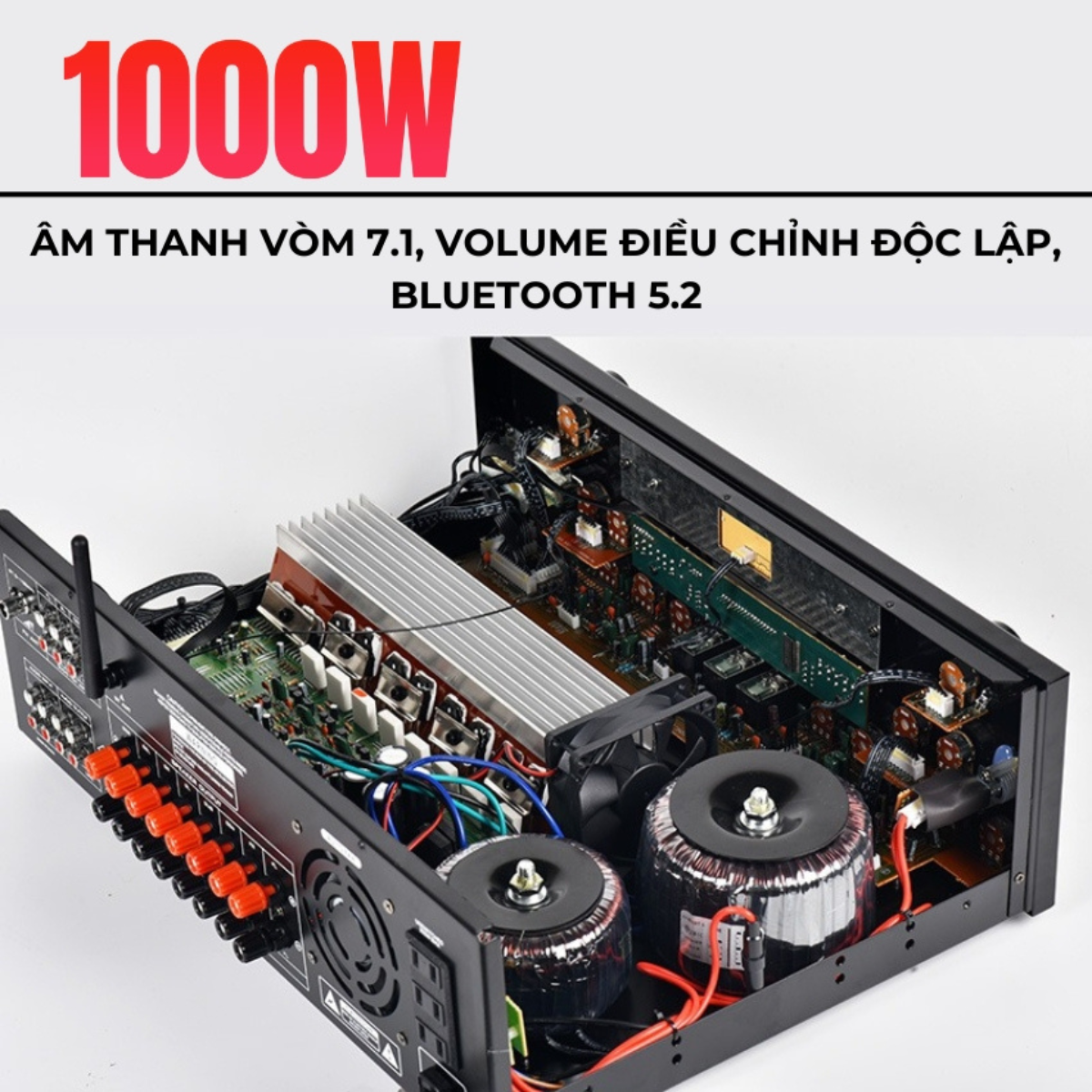 Amply GUNSSI Sunbuck AV-8000HD công suất 1000W có Bluetooth