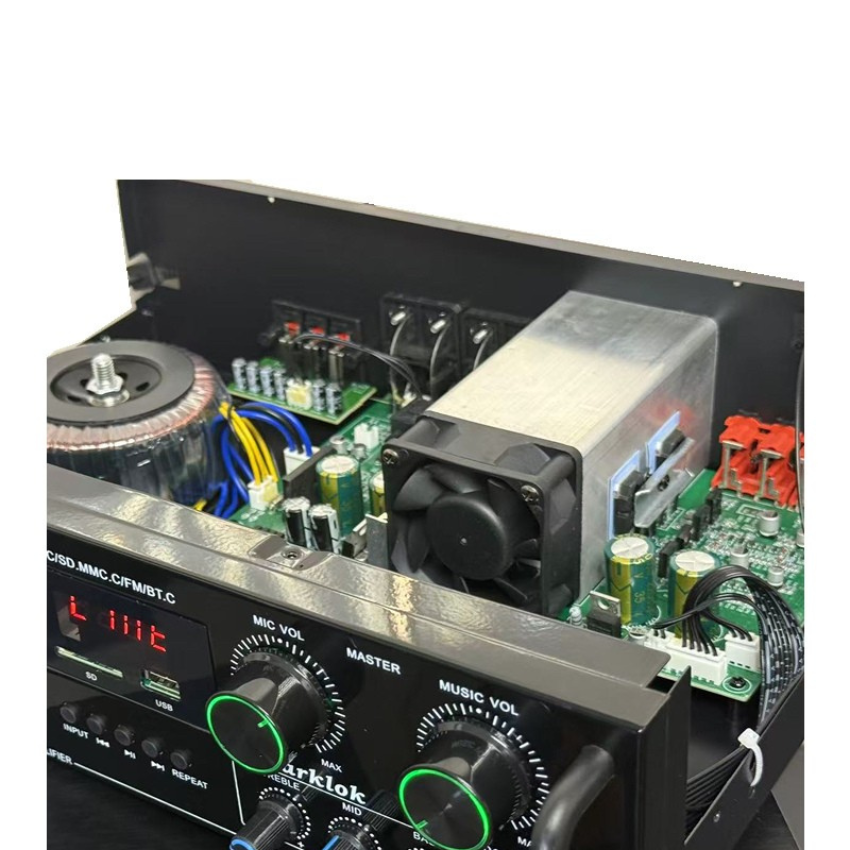 Amply Karaoke Bluetooth Starklok AV-6030BT – 8 Sò Công Suất, USB/SD/FM, Kết Nối Không Dây, Âm Thanh Sống Động