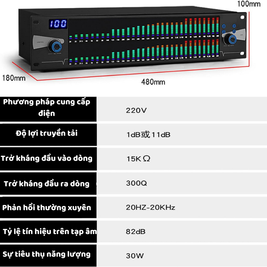 LỌC XÌ- Bộ cân bằng kĩ thuật số GUNSSI EQ-2022