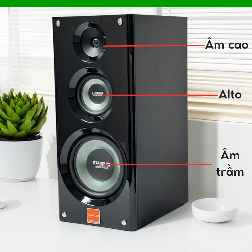 Loa Đứng STARKLOK Bass 30 – Kết Nối Bluetooth, Cổng Quang, Âm Thanh Vòm 3D, Bass Mạnh, Loa 3 Đường Tiếng Cao Cấp