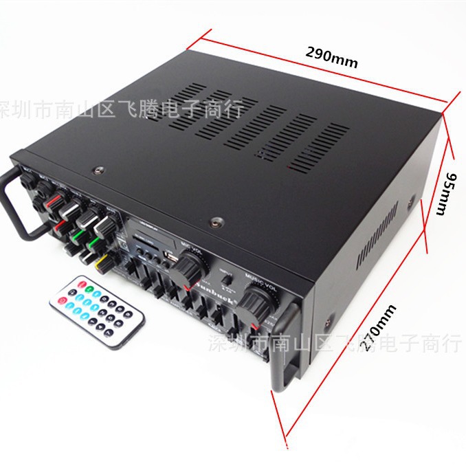 Amply bluetooth Gunssi av-326bt công suất đầu ra lớn-thiết kế nhỏ gọn-âm thanh sắc nét riêng biệt