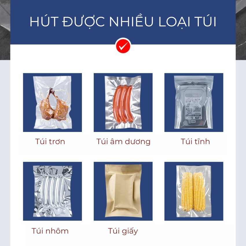 Máy hút chân không không kén túi GUNSSI P350A-đa năng-túi hàn tự động-phù hợp kinh doanh các hộ gia đình