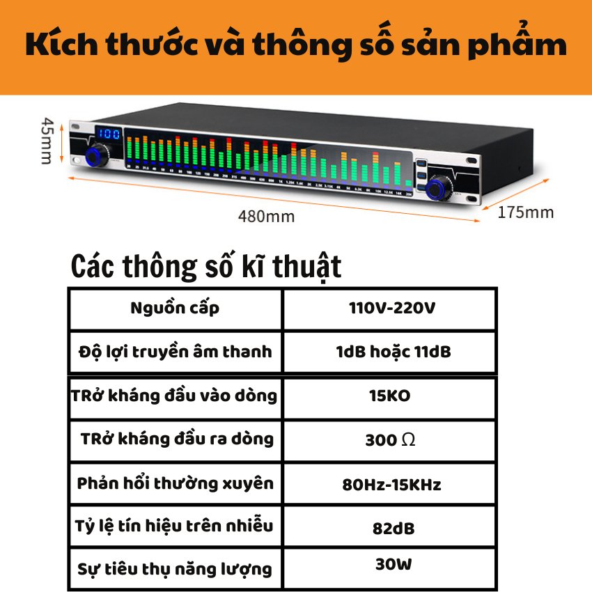 LỌC XÌ - Bộ cân bằng âm thanh kĩ thuật số EQ-777S