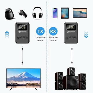 Bộ thu phát bluetooth Gunssi-chuyển đổi thu/phát hòa hảo-bluetooth 5.0 có màn hình LED hiện đại
