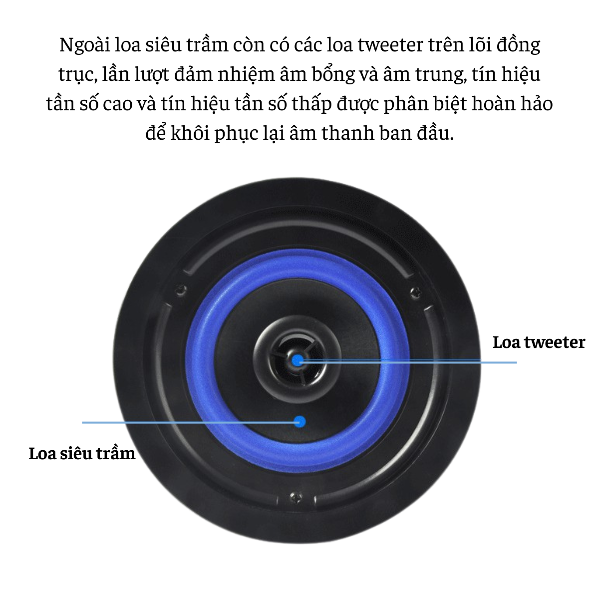 Loa Âm Trần 418BT Bluetooth 5.0 – Âm Thanh Sống Động, Lắp Đặt Dễ Dàng, Dùng Cho Nhà Hàng, Văn Phòng, Spa