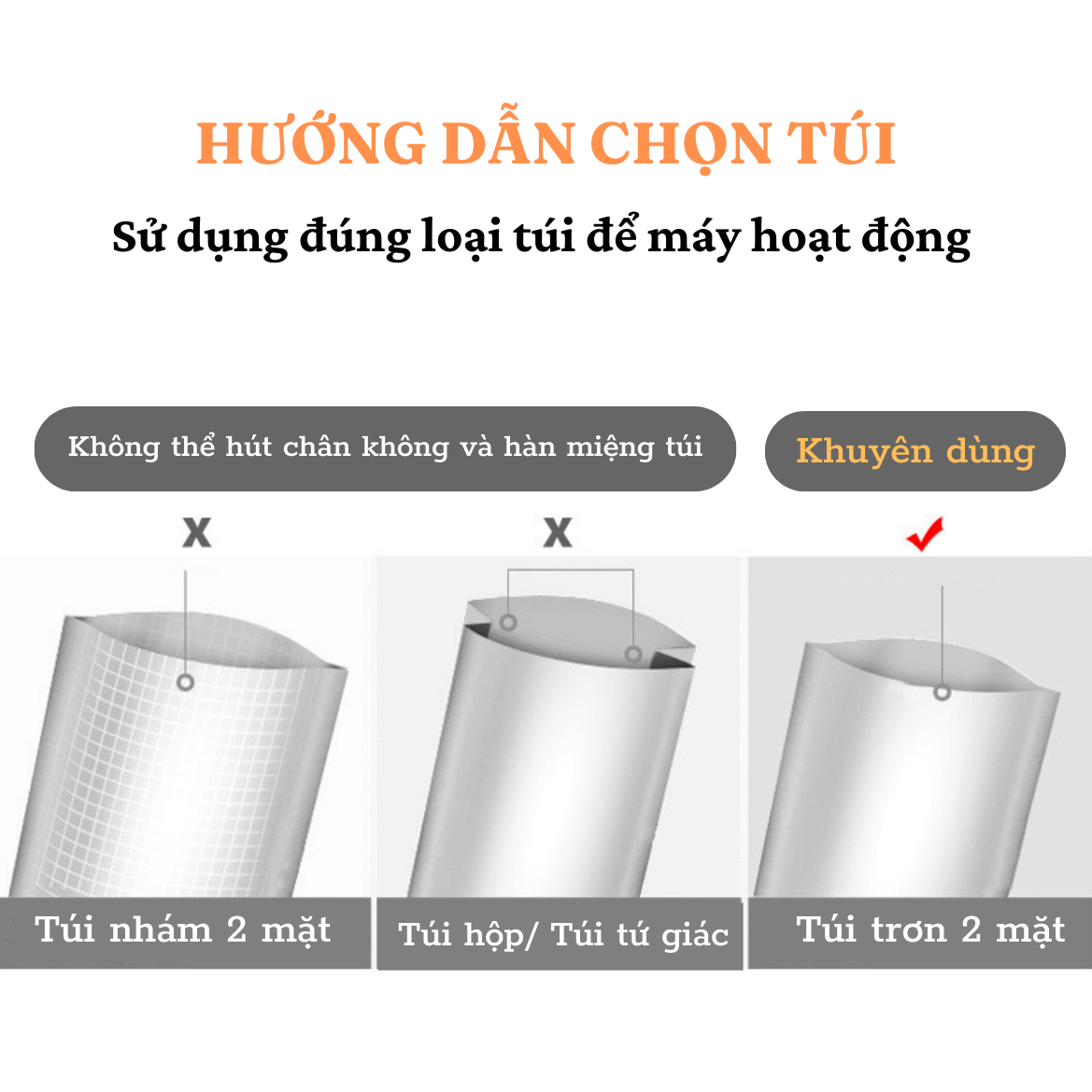 Máy hút chân không Gunssi P280C-hàn nhiệt bằng thao tác bấm tiện lợi-độ ồn máy nhỏ-BH 12 tháng