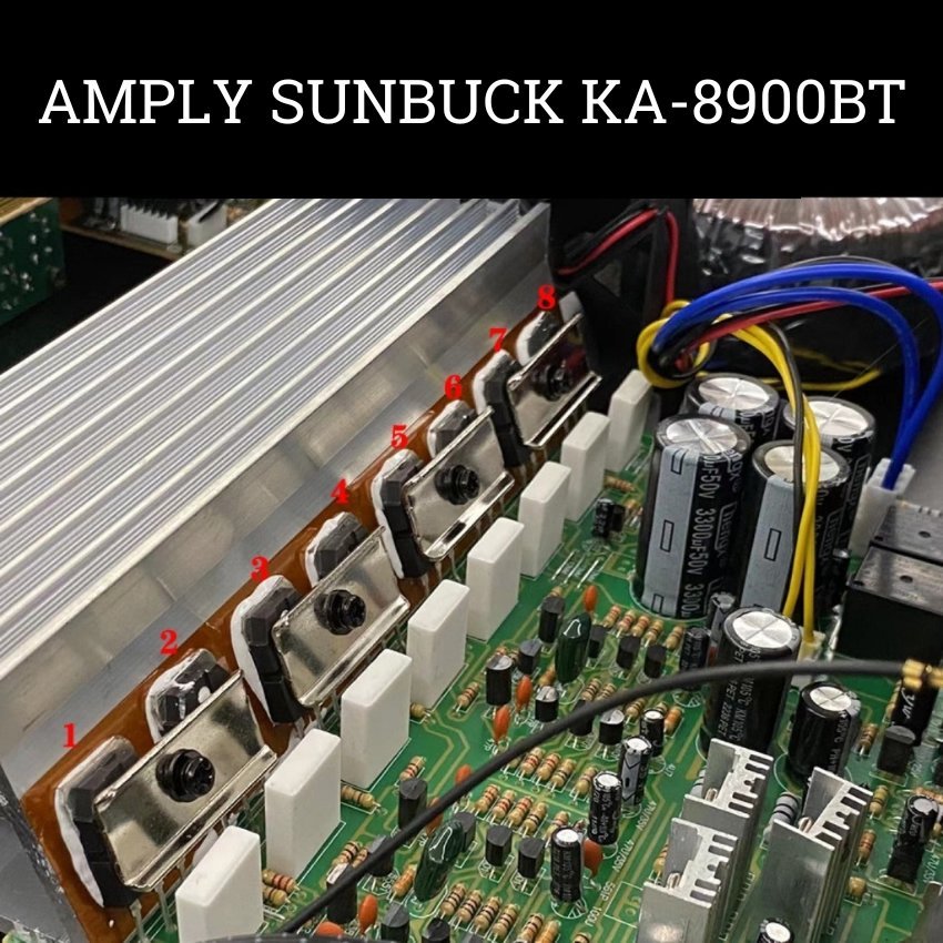 Amply bluetooth GUNSSI SUNBUCK KA-8900 công suất lớn-hỗ trợ nhiều đầu cắm hiện đại có bộ khuyếch đại