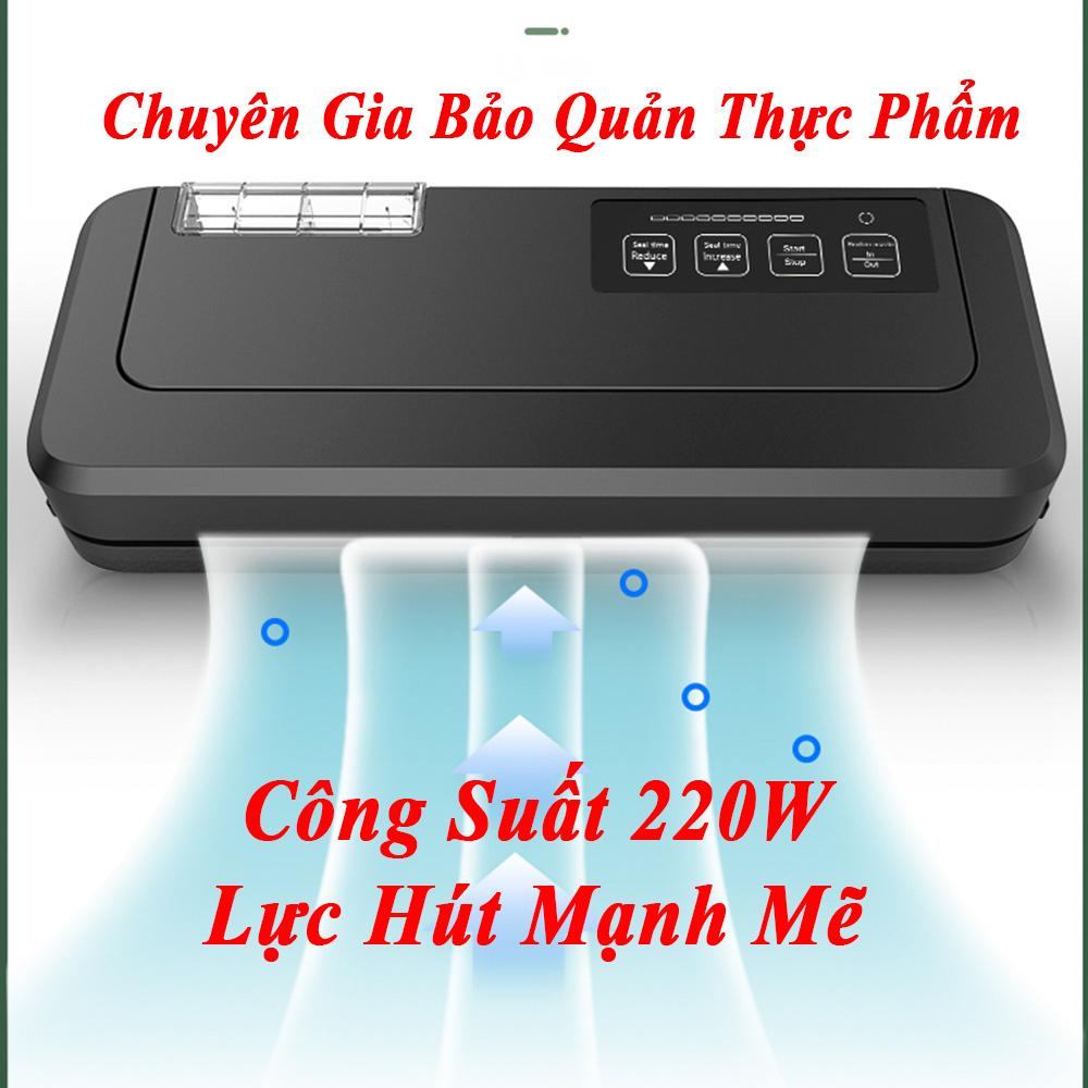 Máy Hút Chân Không Thực Phẩm GUNSSI P290[TẶNG TÚI]-máy hút chân không không kén túi-hút được cả nước và bột