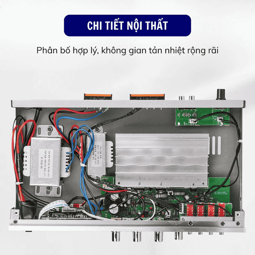 Amply Nghe Nhạc SAST 9002 – Đa Năng, Hỗ Trợ AUX, USB, SD – Âm Lớn, Gọn Nhẹ Dễ Lắp Đặt