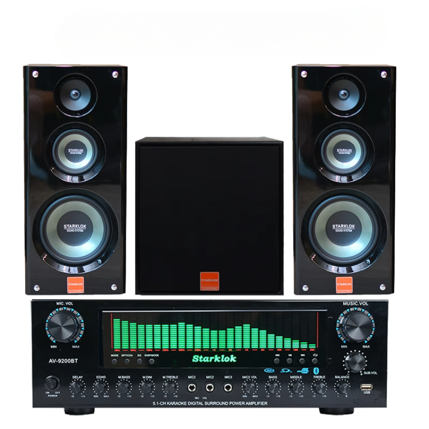 Loa Đứng STARKLOK Bass 30 – Kết Nối Bluetooth, Cổng Quang, Âm Thanh Vòm 3D, Bass Mạnh, Loa 3 Đường Tiếng Cao Cấp