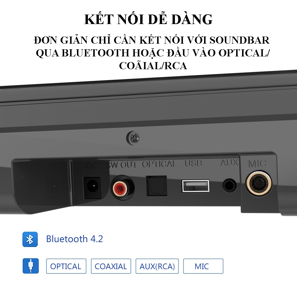 Loa Gunssi Sounbar S22 loa với âm thanh sống động-công suất lớn 120W-dễ lắp đặt với âm trần mở rộng