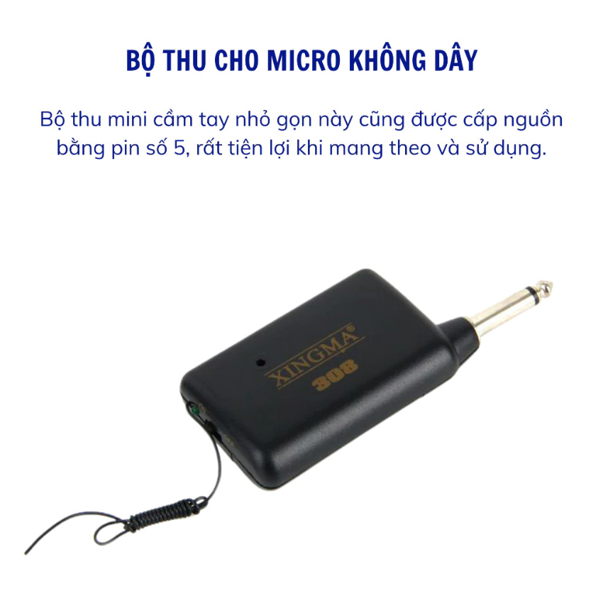 Micro Karaoke AK-308 Kép Có Dây/Không Dây – Cắm Amply, Loa Bluetooth, Bắt Sóng Ổn Định