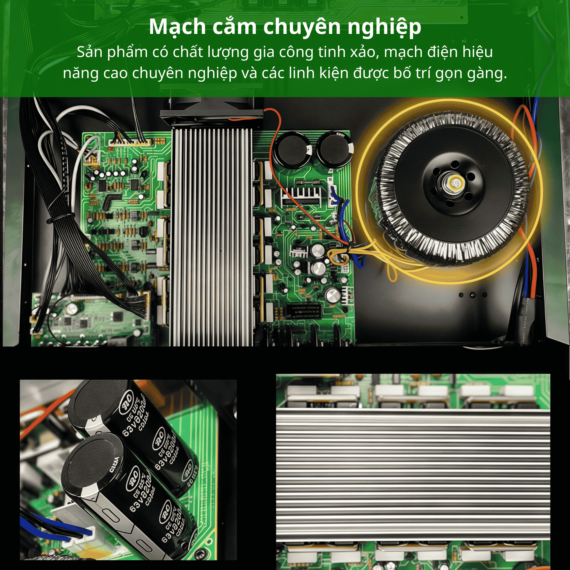 Amply Sunbuck AV-7000BT Chính Hãng 2600W, 4 Kênh, Bluetooth 5.4, DSP Thông Minh