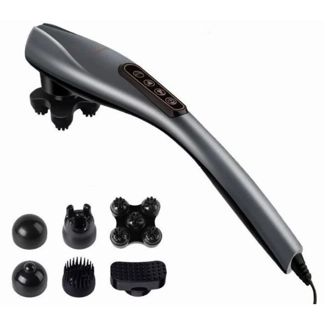 Máy massage cầm tay, máy đấm lưng cao cấp 6 đầu, pin sạc không dây siêu tiện lợi an toàn, bảo hành 6 tháng