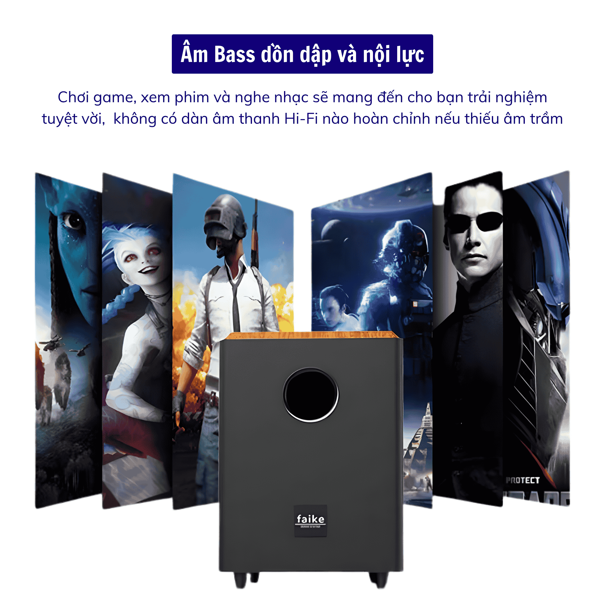 Loa trầm Gunssi Sub L8 có công suất khủng-chất liệu cao cấp và bộ khuyếch đại chuyên nghiệp hiện đại
