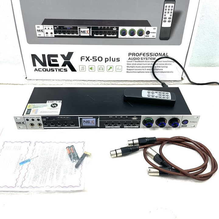 Vang Cơ Karaoke NEX FX-50 Plus – Chống Hú, Hát Hay Như Studio – Bảo Hành Chính Hãng Gunssi