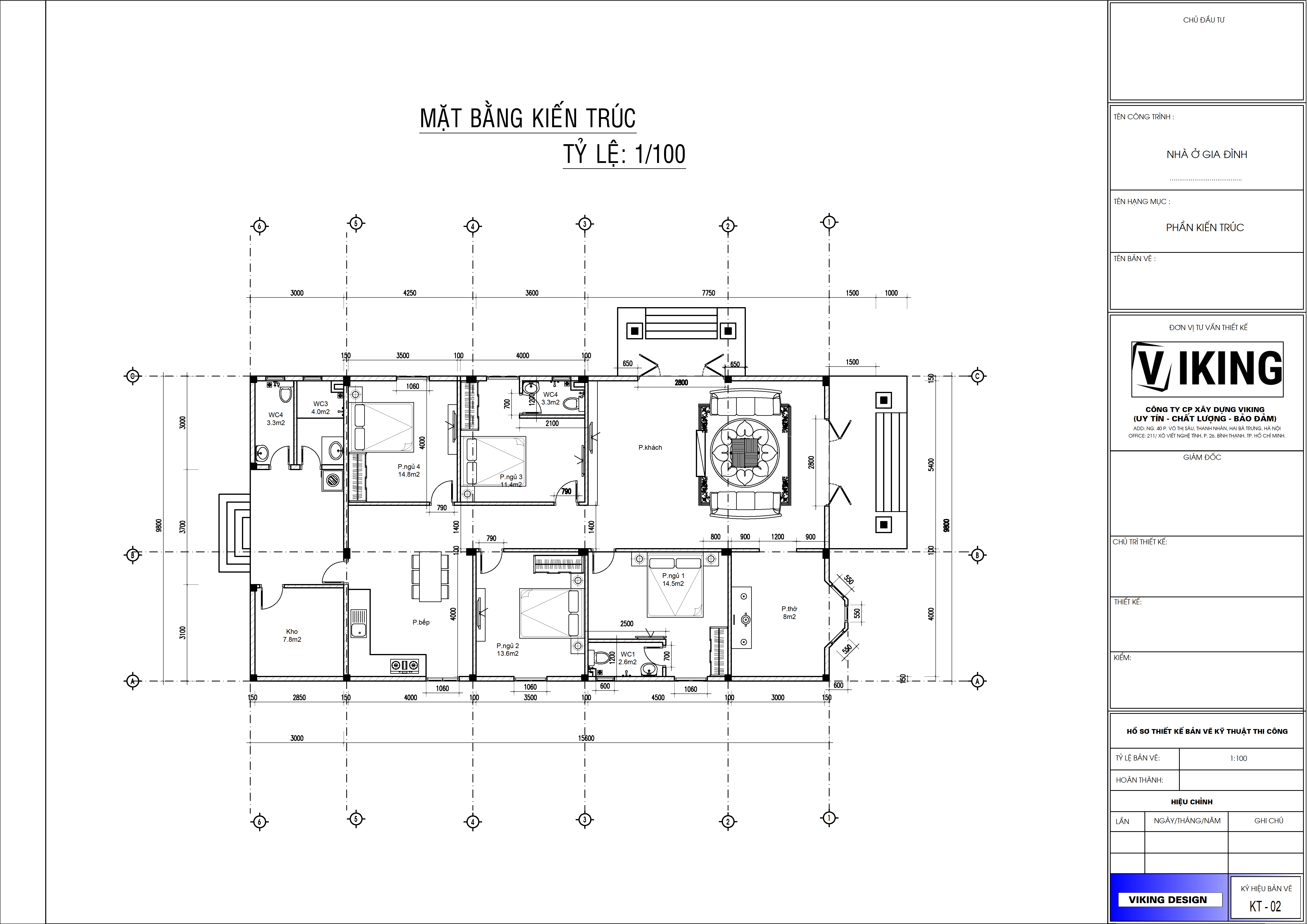 V728 | Bản vẽ thiết kế mẫu nhà mái Thái sang trọng, 1 tầng 4 phòng ngủ, kích thước 9.8x18.6m, bản in A3 đẹp, có phối cảnh 3D
