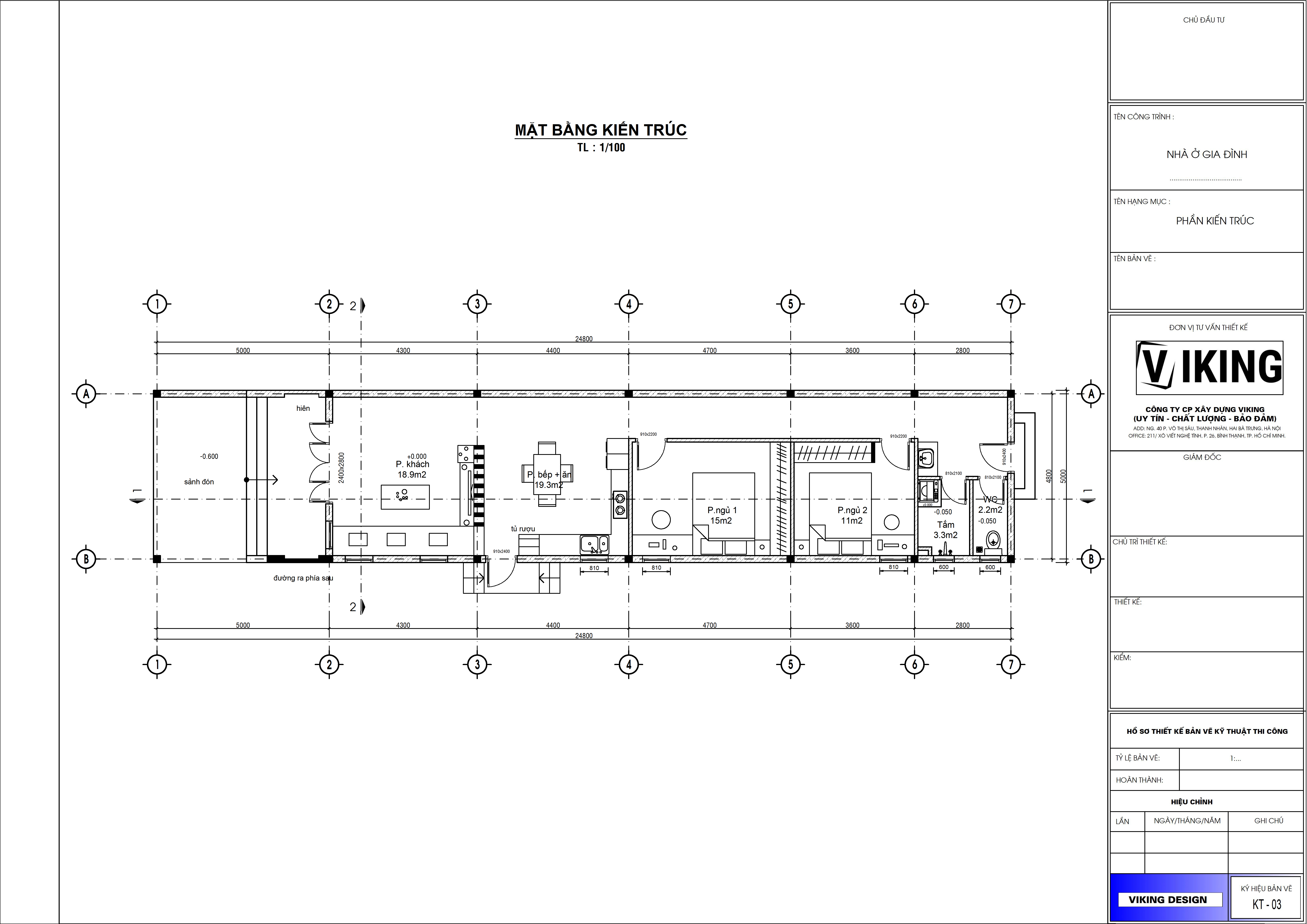V805 | Bản vẽ thiết kế mẫu nhà mái Thái hiện đại, sang trọng 1 tầng 2 phòng ngủ, kích thước 5x25m, in A3 đẹp, có phối cảnh 3D