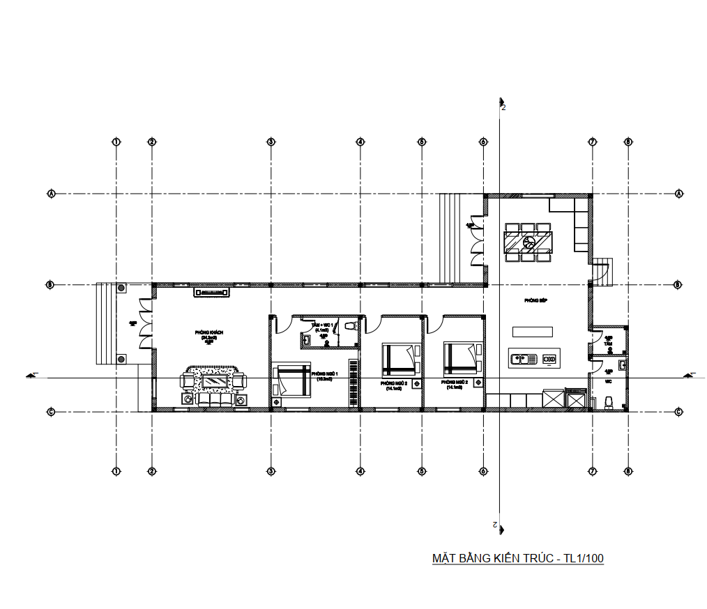 V376 | Bản vẽ thiết kế Full hồ sơ mẫu nhà mái Thái sang trọng 1 tầng 3 phòng ngủ, kích thước 11x24m, bản in A3 đẹp, phối cảnh 3D