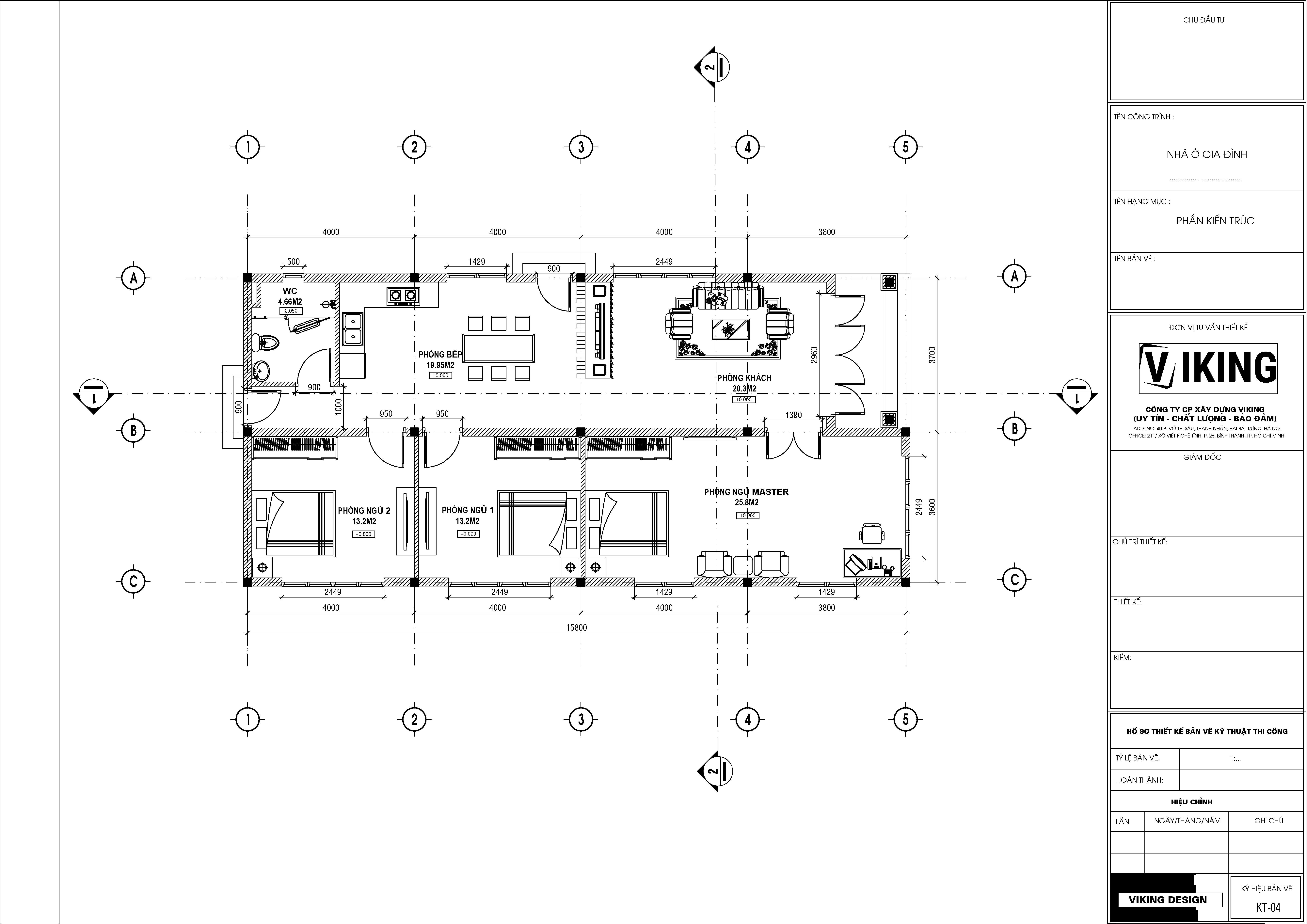 V292 | Bản vẽ thiết kế mẫu nhà vườn mái Nhật hiện đại, 1 tầng 3 phòng ngủ, kích thước 7.5x16m, bản in A3 đẹp, có phối cảnh 3D