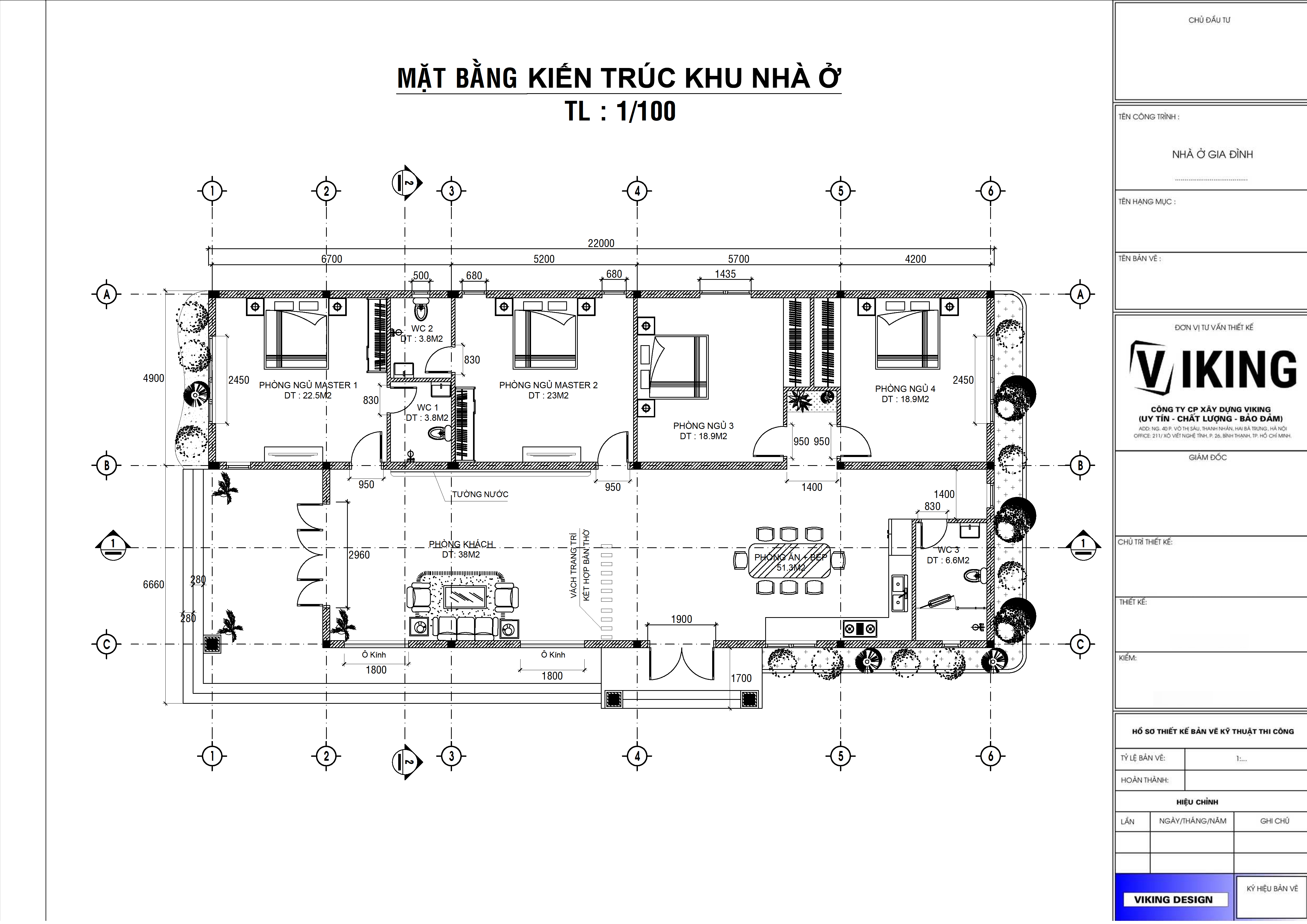 V340 | Bản vẽ thiết kế Full hồ sơ mẫu biệt thự vườn mái Nhật 1 tầng 4 phòng ngủ, kích thước 20.5x40m, in A3 đẹp, phối cảnh 3D