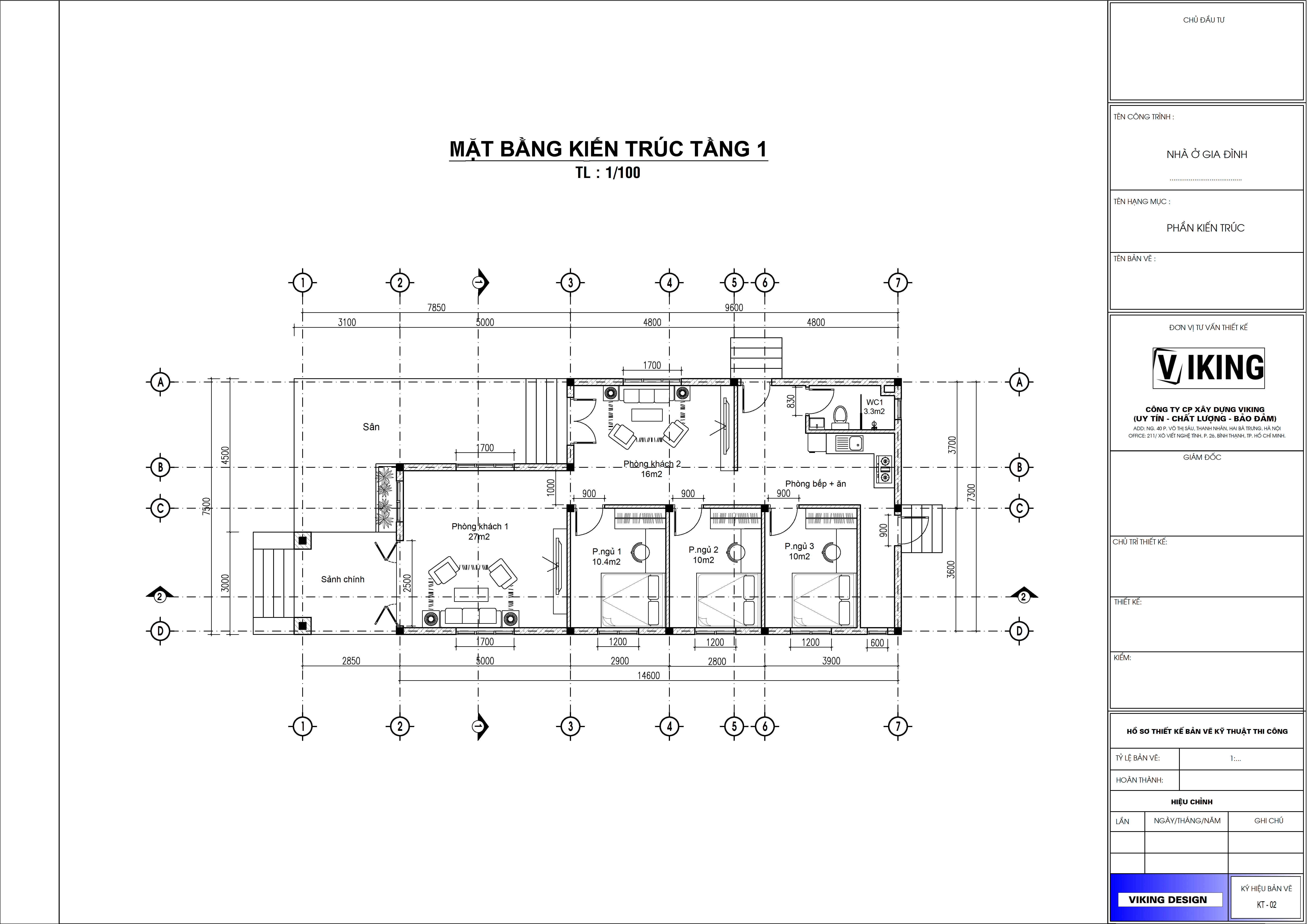 V773 | Bản vẽ thiết kế mẫu nhà mái Thái hiện đại, 1 tầng 3 phòng ngủ, kích thước 7.5x15m, bản in A3 đẹp, có phối cảnh 3D