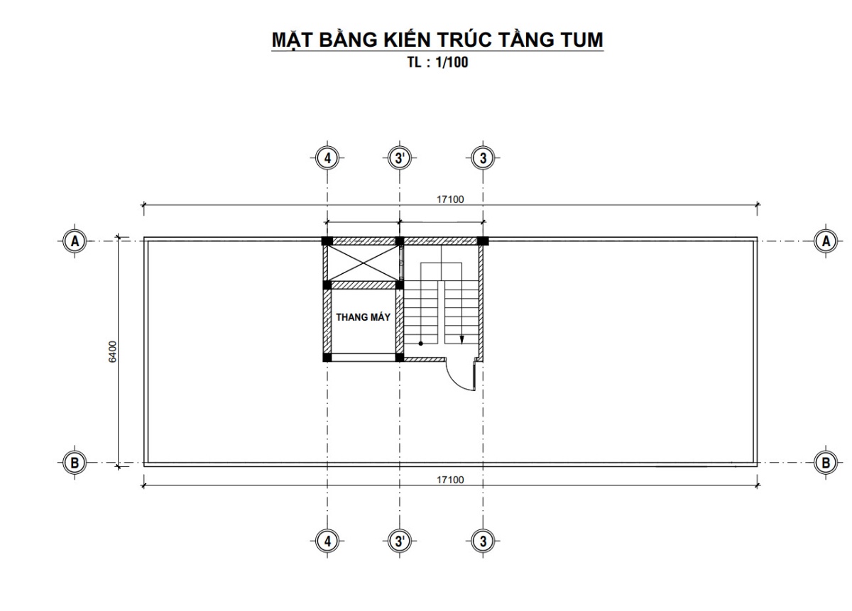 V521 | Bản vẽ thiết kế Full hồ sơ mẫu nhà phố hiện đại 4 tầng 1 tum, kích thước 6x17m, 5 phòng ngủ, bản in A3 đẹp phối cảnh 3D