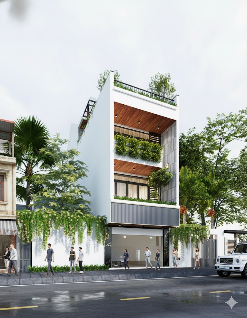 NP14102025 | Nhà phố hiện đại 3 tầng 1 tum 5x18m đầy đủ bản vẽ kiến trúc