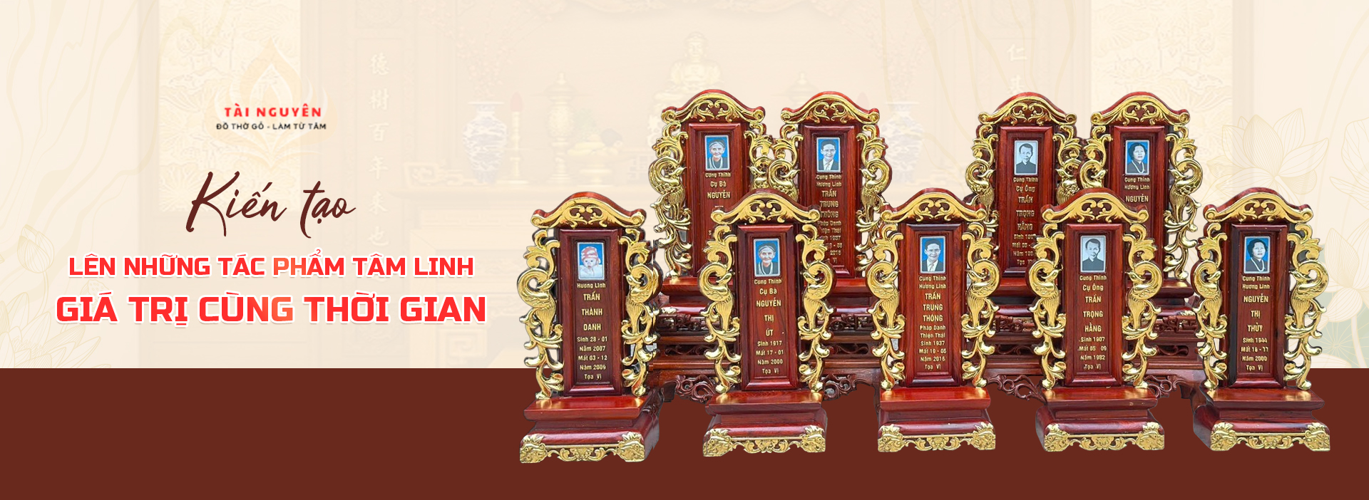 Kiến tạo nên những tác phẩm tâm linh