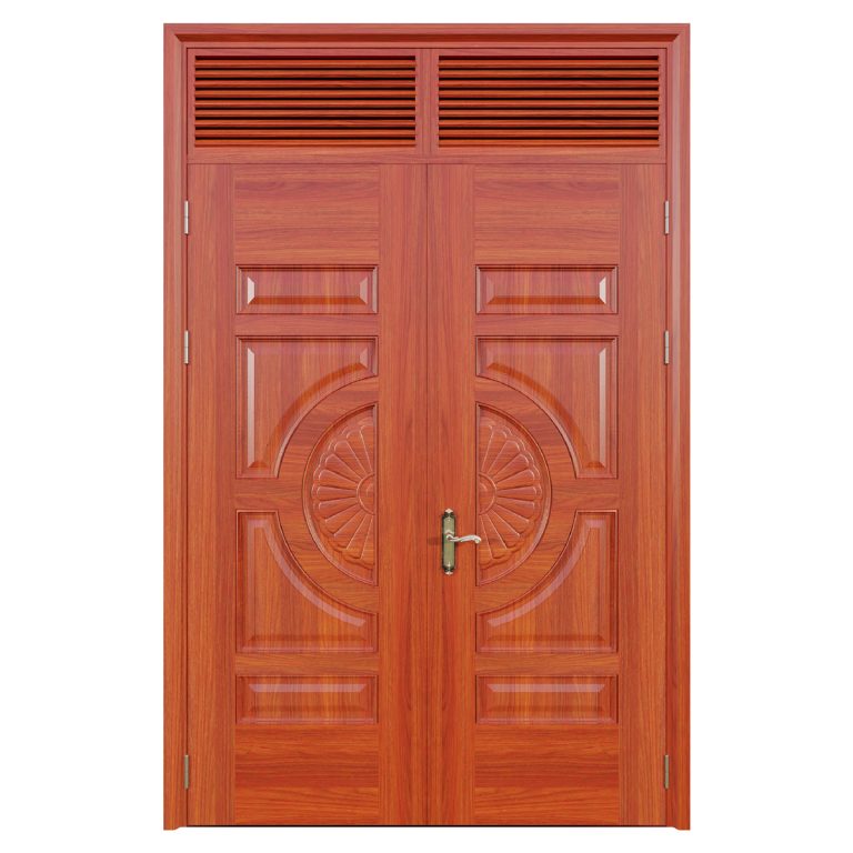 Cửa thép vân gỗ Jagning 2 cánh cân LP-2D-04