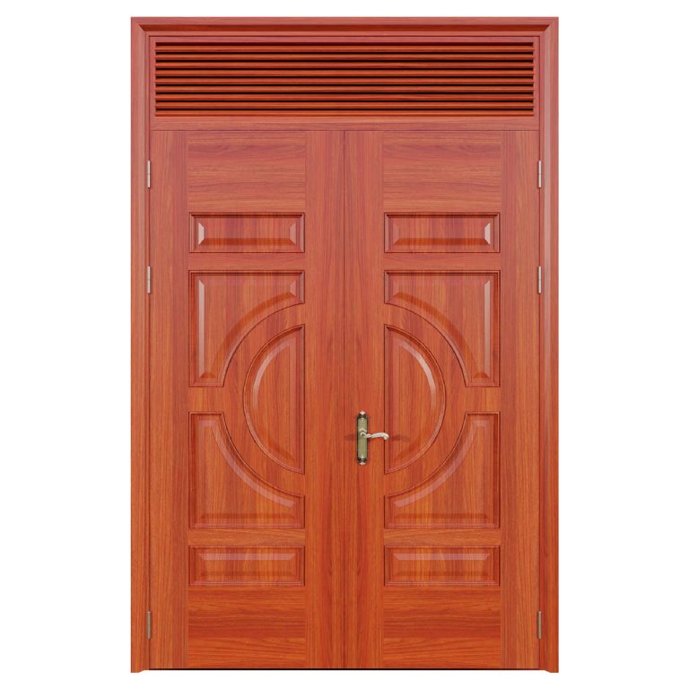 Cửa thép vân gỗ Jagning 2 cánh cân LP-2D-08