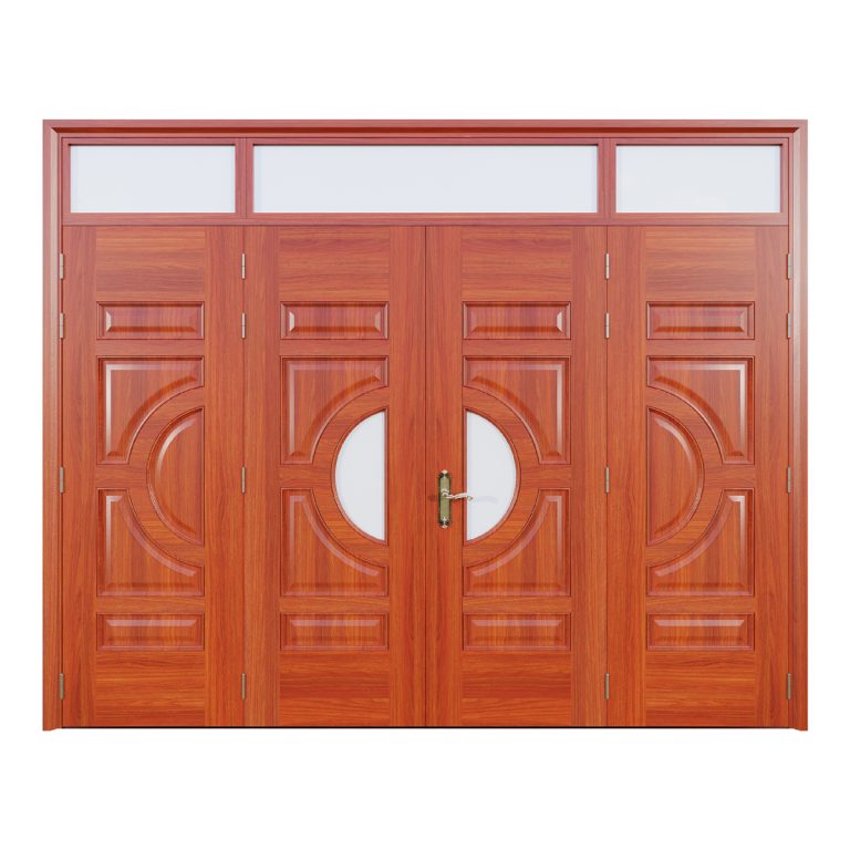 Cửa thép vân gỗ Jagning 4 cánh cân LP-4D-03
