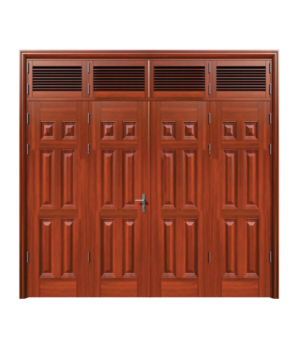 Cửa thép vân gỗ Jagning 4 cánh cân LP-4D-07
