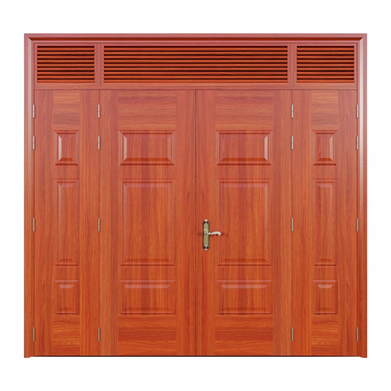 Cửa thép vân gỗ Jagning 4 cánh lệch LP-4L-04