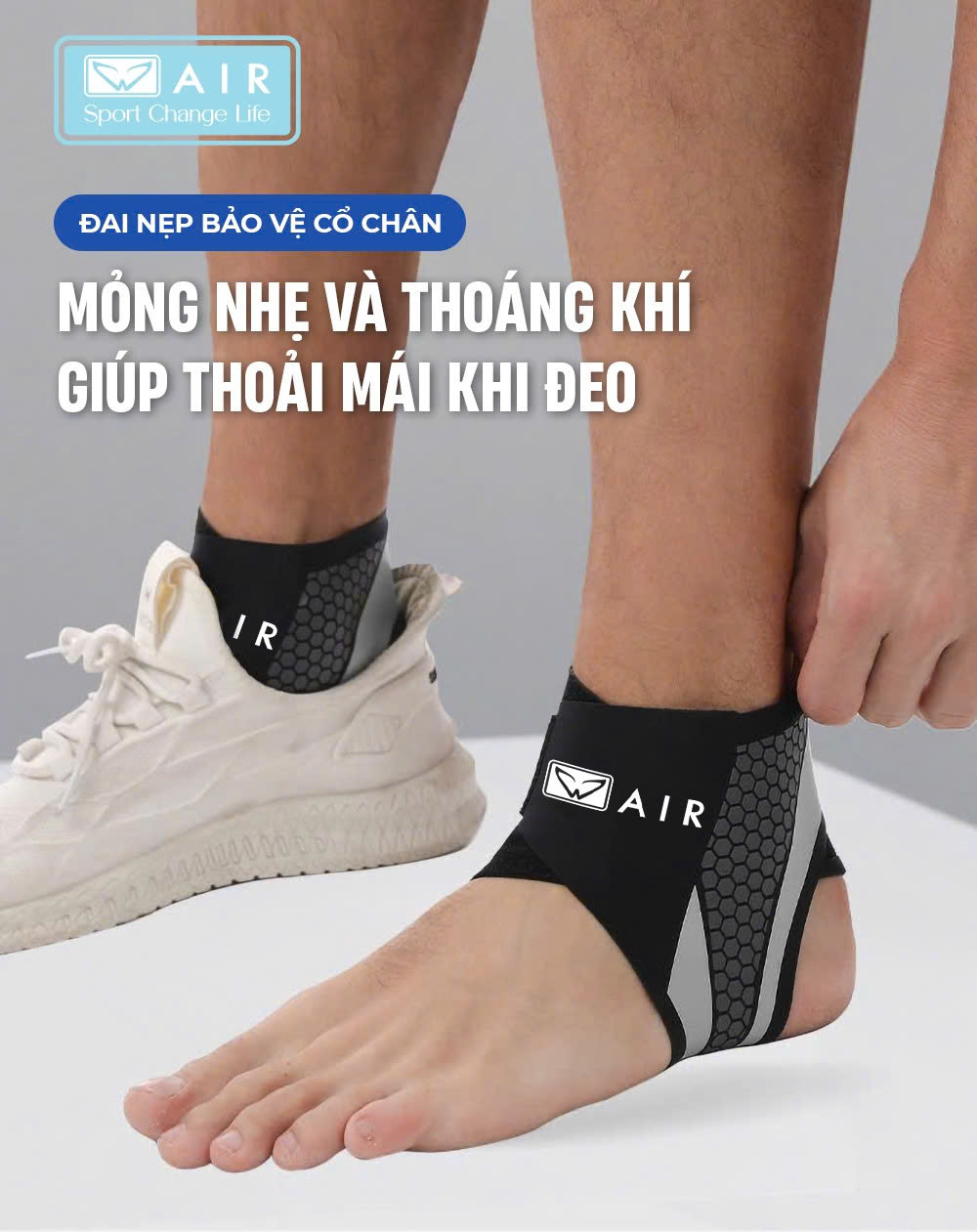 Bó gót chân AIR 24 - Chống lật cổ chân