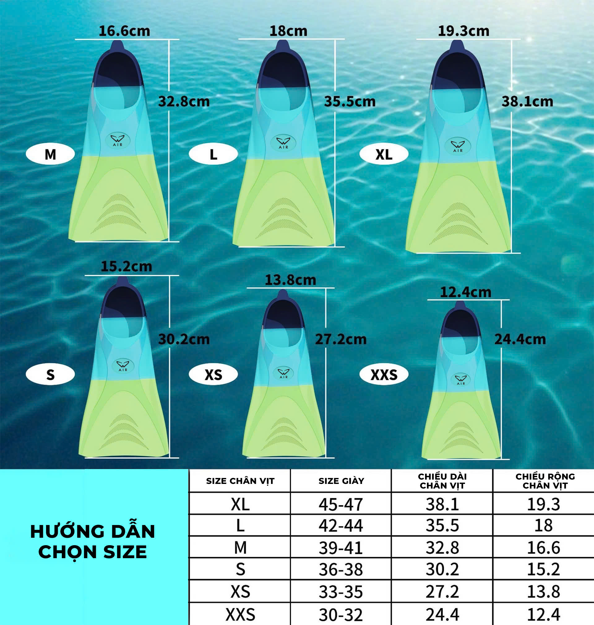 Chân vịt chân nhái silicone