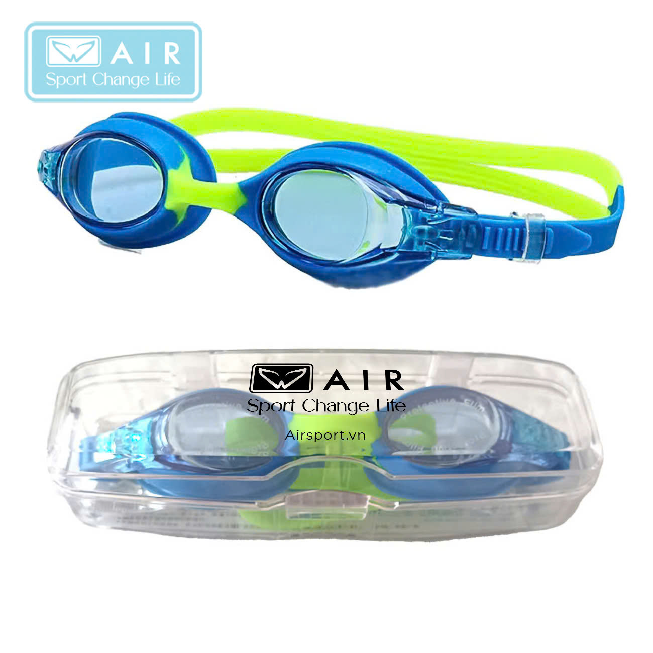 Kính Bơi Trẻ Em AIR1906 chống tia UV, chống nước 100%