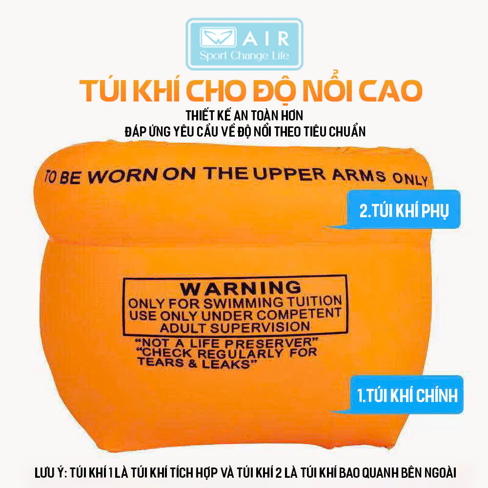 Phao bơi tay cho trẻ em và người lớn tập bơi